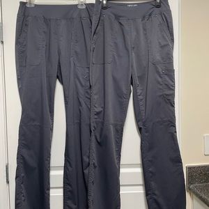 Healing Hands Pewter Medium Tall Yoga Scrub Pants